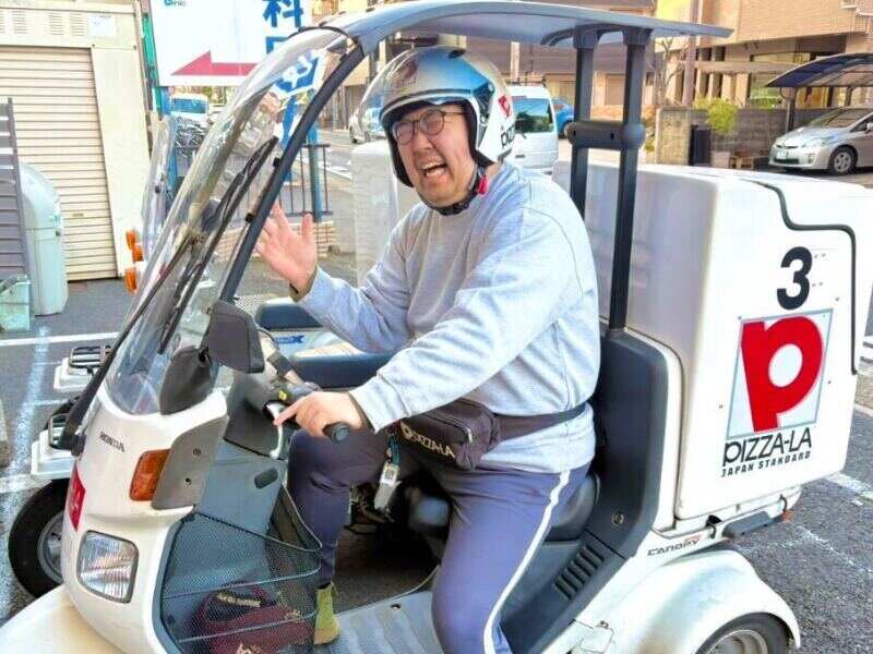 笑顔で元気に配達してきます!