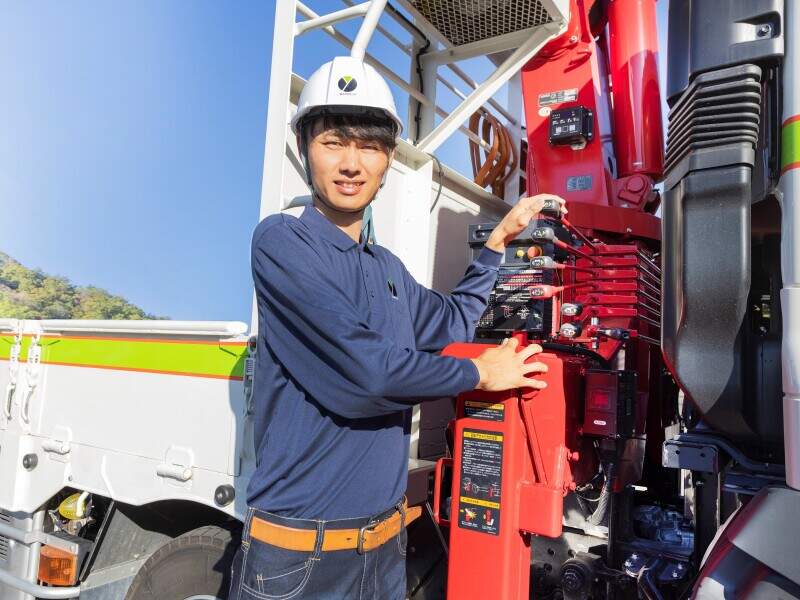 ユニックの操作もあります!