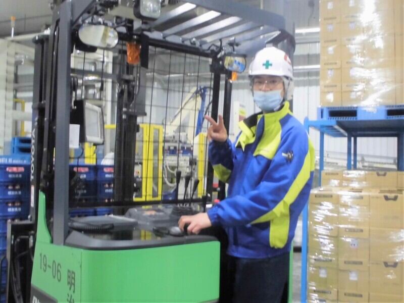 リフトを使った作業です。