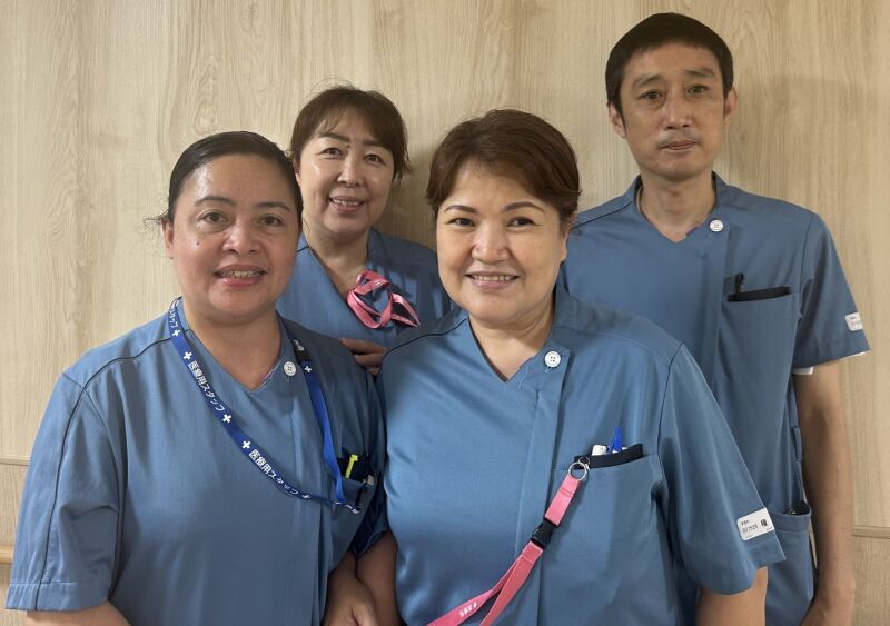 笑顔の多い職場（撮影時のみマスク非着用）