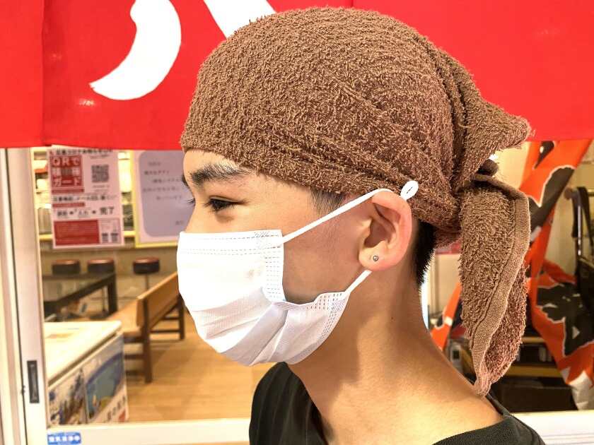 お仕事中はマスク徹底です！