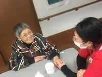 利用者さんと楽しく会話♪