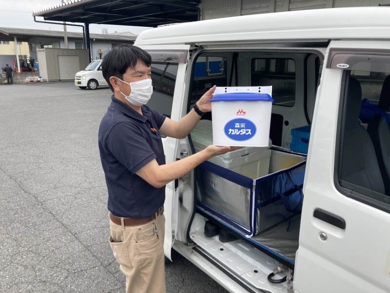 個人宅のボックスに配達します。