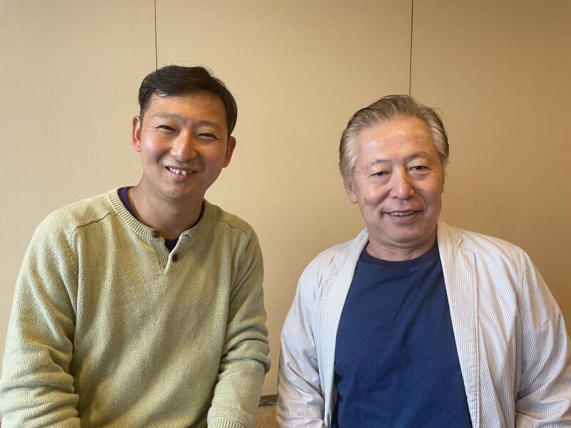スタッフさんと社長です!