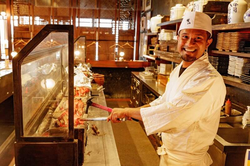 渋谷の夜景が見える和食レストラン