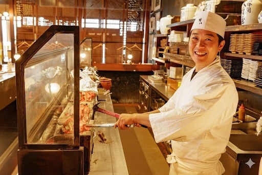 渋谷の夜景が見える和食レストラン